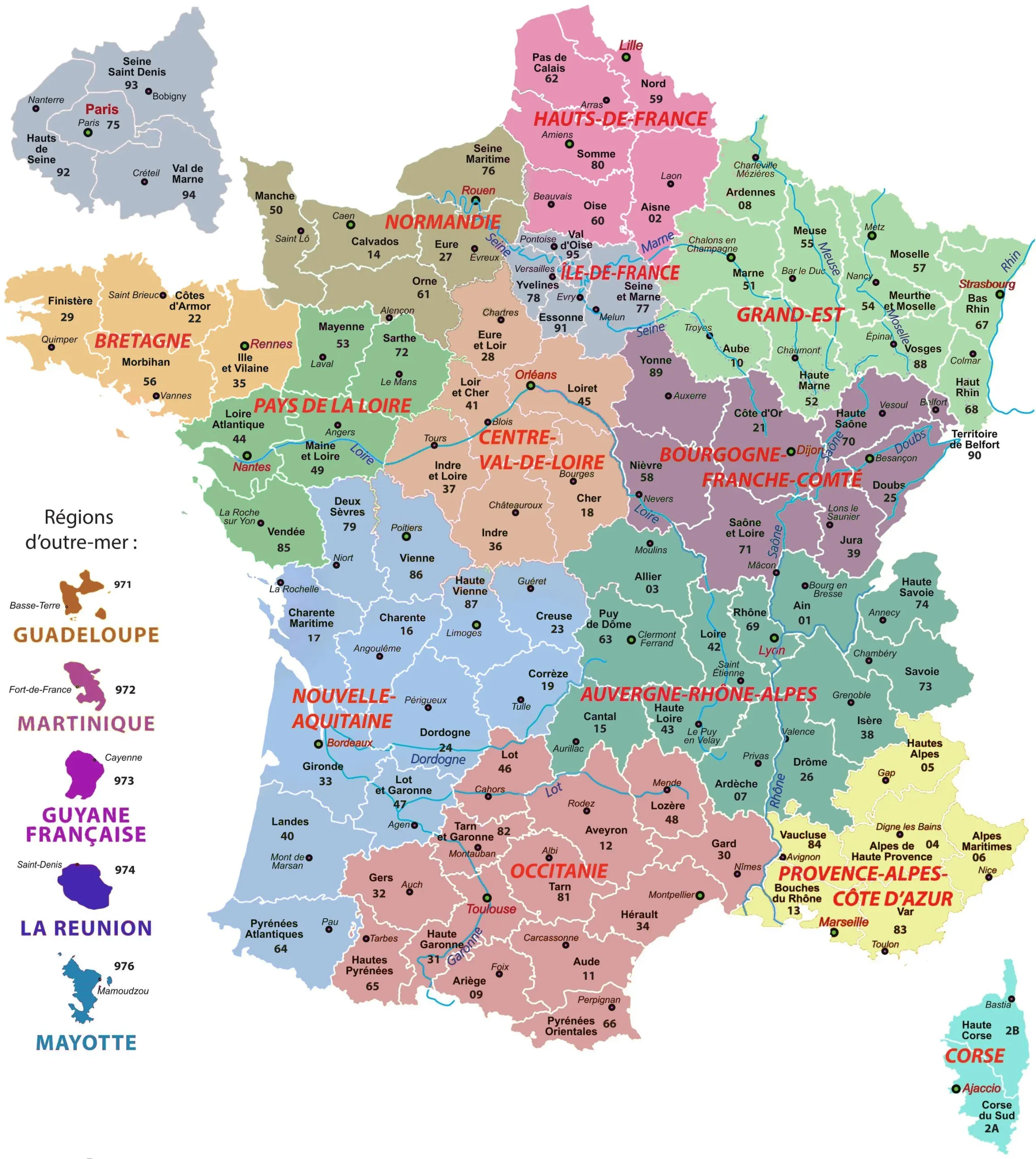 Carte France Réseau Ludis